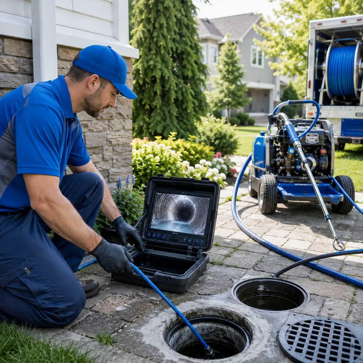 Outdoor drain cleaning professionals serving Hanover, MI
