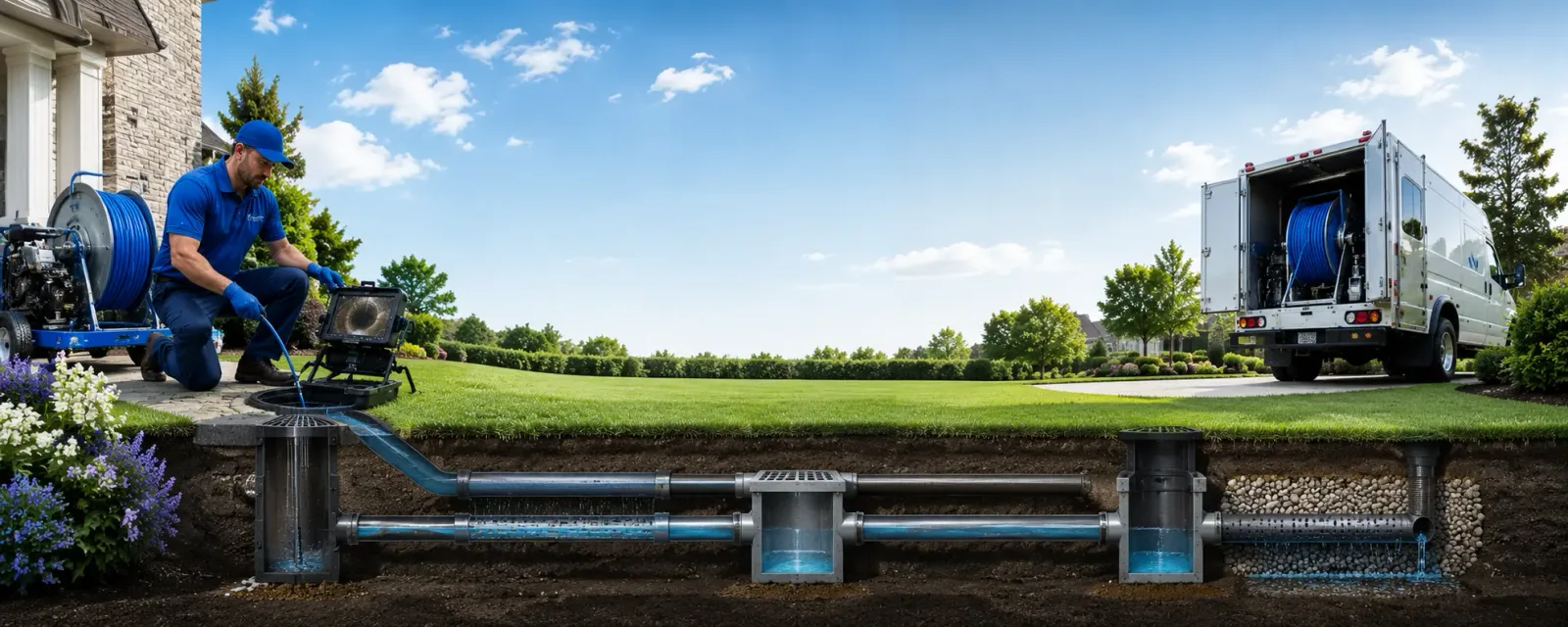 Outdoor drain cleaning information for Hanover, MI
